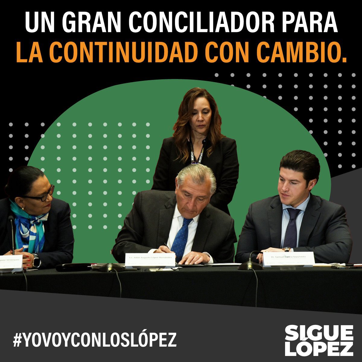 Por eso vamos con #LópezHernández: sabe escuchar y sabe resolver. #SigueLópez