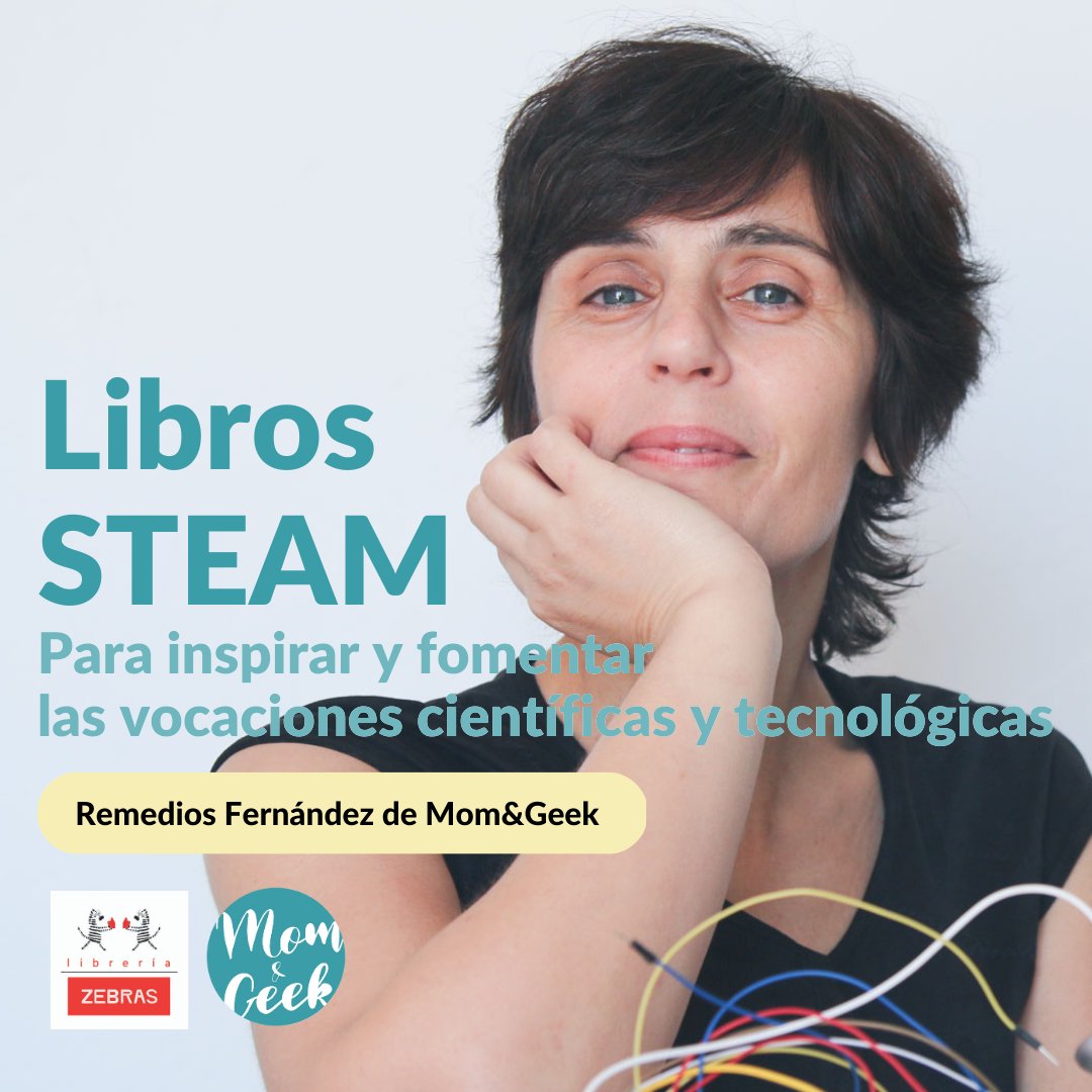 📢 En Mom&amp;Geek empezamos una nueva sección #LibrosSTEAM con la colaboración de <a href="/LibreriaZebras/">Librería Zebras</a> 

✅ Cada mes os recomendaremos un 📚 libro con enfoque STEAM para despertar la curiosidad, inspirar y fomentar las vocaciones científicas y tecnológicas en los jóvenes.