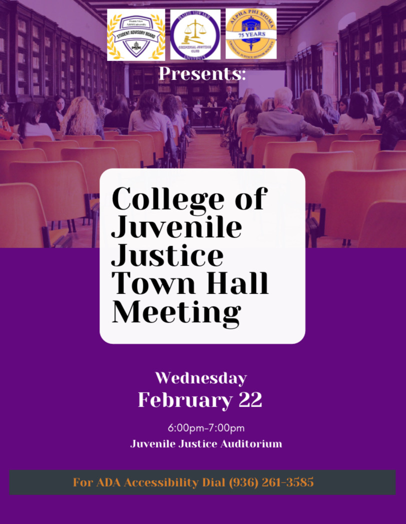 Pv_CjClub's tweet photo. Questions about your degree plan? Want to learn more about opportunities as a CJ major? Let your voice be heard 📢! Come out to the College of Juvenile Justice town hall meeting on February 22 ⚖️! https://t.co/xSFmAhjmvQ