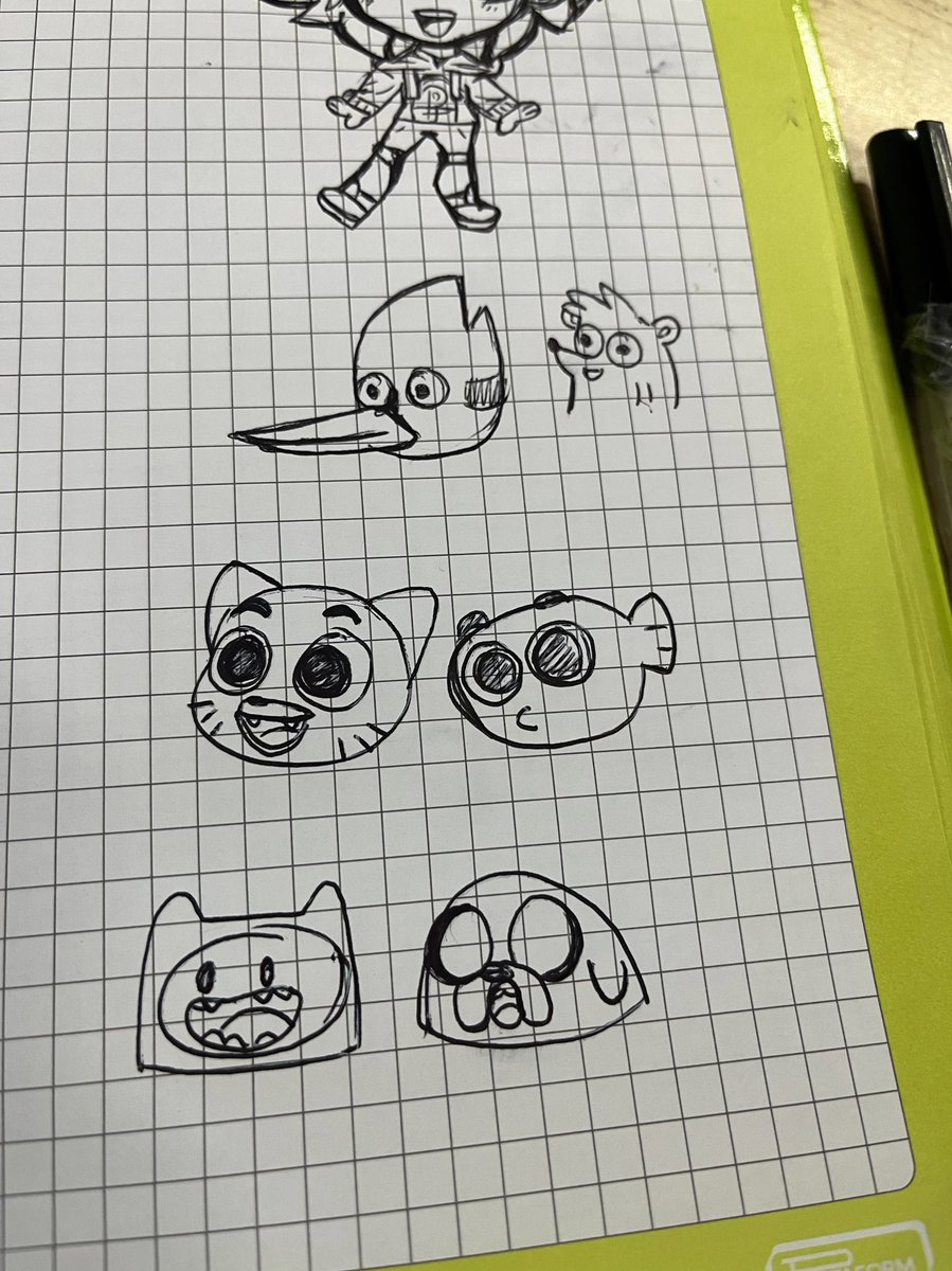 Dibujando personajes de memoria