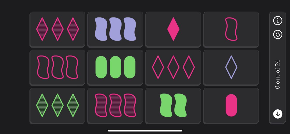 This is driving me crazy. Anyone that plays set ID the set for me??
#set #setgame