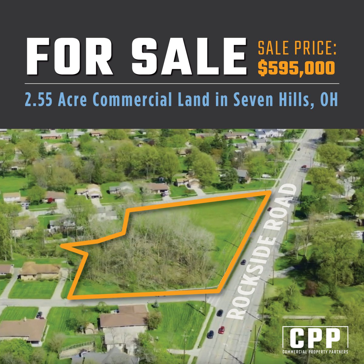 RealEstateCPP's tweet image. RETAIL | OFFICE LAND AVAILABLE ON ROCKSIDE ROAD

2.55 acre commercial land for sale in Seven Hills, OH, located at the corner of North Crossview and Rockside Road. Brought to you by Commercial Property Partners.