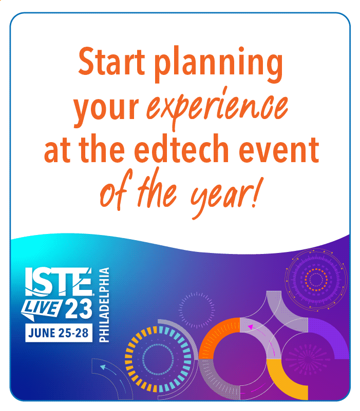 ISTE_ASCD's tweet photo. 🎉 IT'S HERE! 🎉

The #ISTELive 23 program is now available ➡️ https://t.co/WTZNivF9UZ

Discover what's next in education at ISTELive 23 in Philly with 25+ Featured Voices, 900+ sessions, 38 topics &amp; much more!

What will you discover at #ISTELive 23, June 25-28? Register today! https://t.co/2wnMJW3FyR
