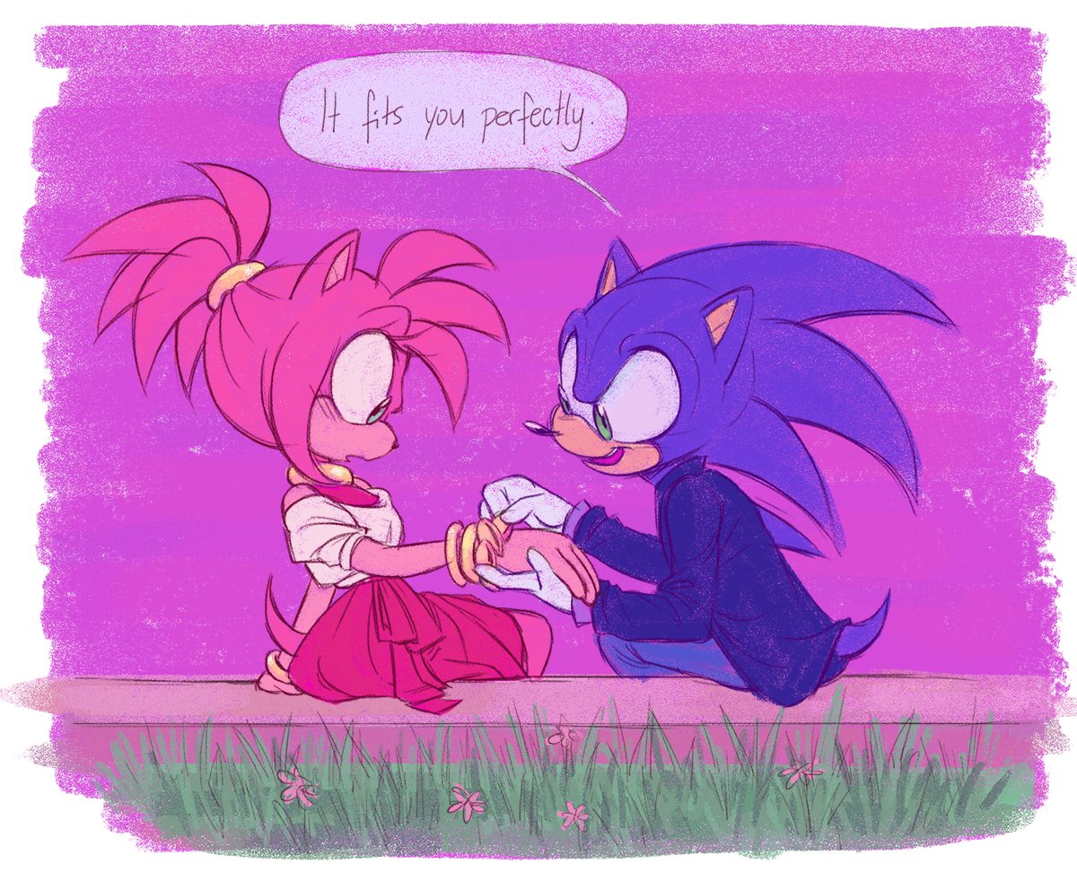 Ben The Cancer (COMMS OPEN!!!!!!!!) on X: sonamy for da valentine