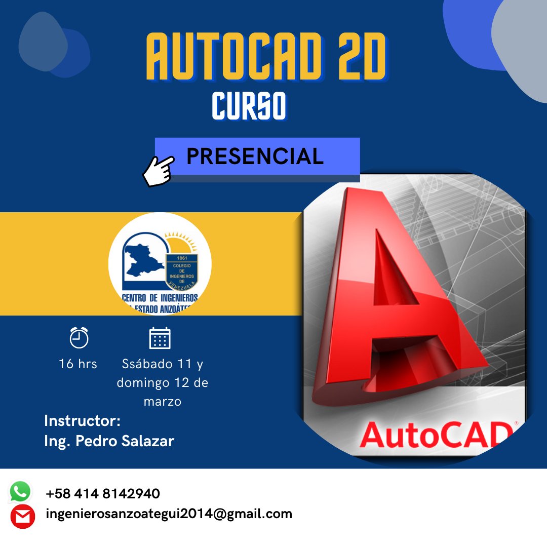 cianz's tweet photo. CURSO AUTOCAD 2D 
Sábado 11 y domingo  12 de marzo de 2023, cupos limitados. https://t.co/5xZJFMwDAK