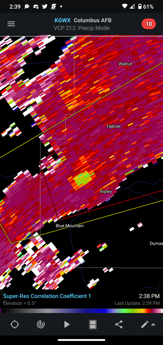 Blake Elmore on Twitter "Tornado likely on the ground between Ripley