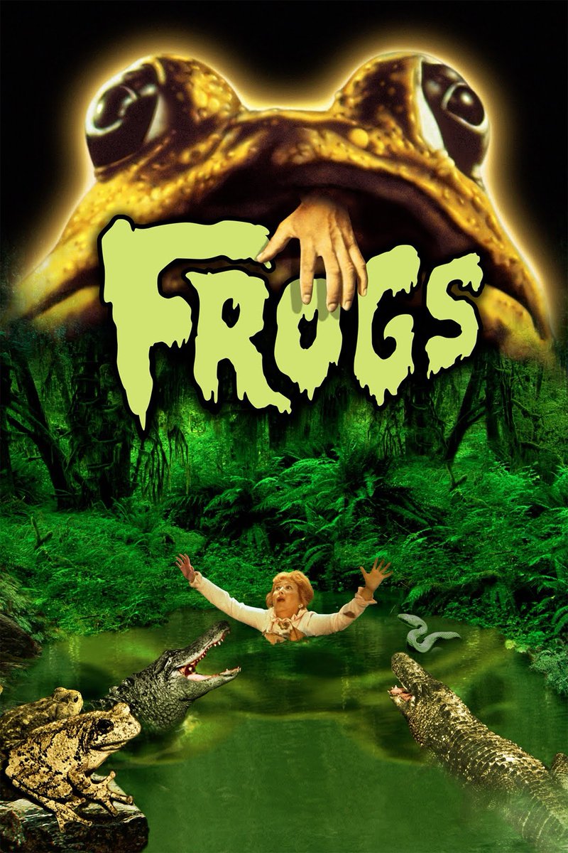 Now watching Frogs (1972)🍿 #CinephileDogpile #NowWatching #firstwatch #horrorfam #horror #HorrorFamily #Frogs