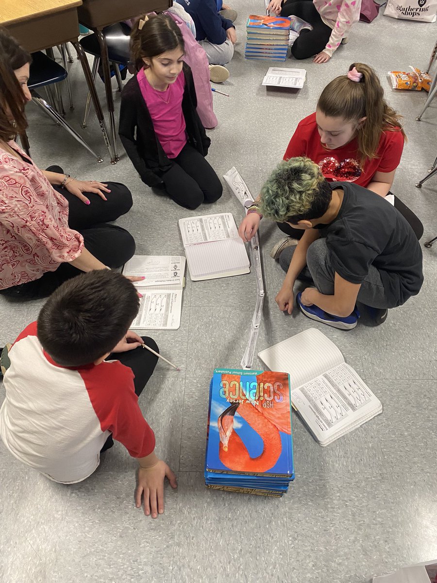 MrsSassoon's tweet photo. What makes roller coasters go so fast? Students experimented with distance and height during our @MysterySci hands-on activity! #HowellLearns @HowellTwpRamtwn @kwitt25 https://t.co/A47SP3R8Wf