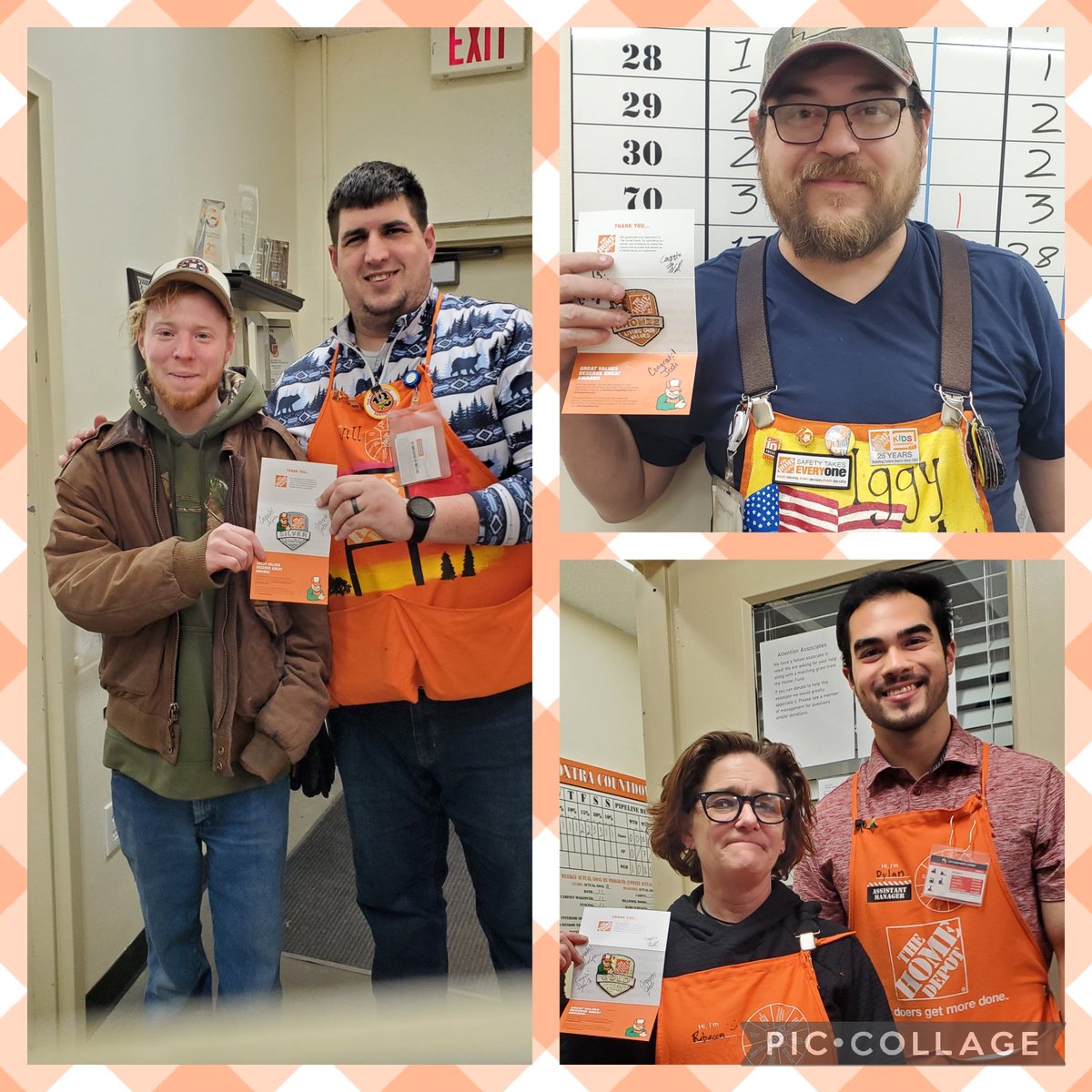 Recognizing associates with there Homer milestone badges!  Great job team! <a href="/WillDavisTHD/">Will Davis</a> <a href="/JLynn0529/">Jodi Mahan</a> <a href="/jodymillerHD/">Jody Miller</a>