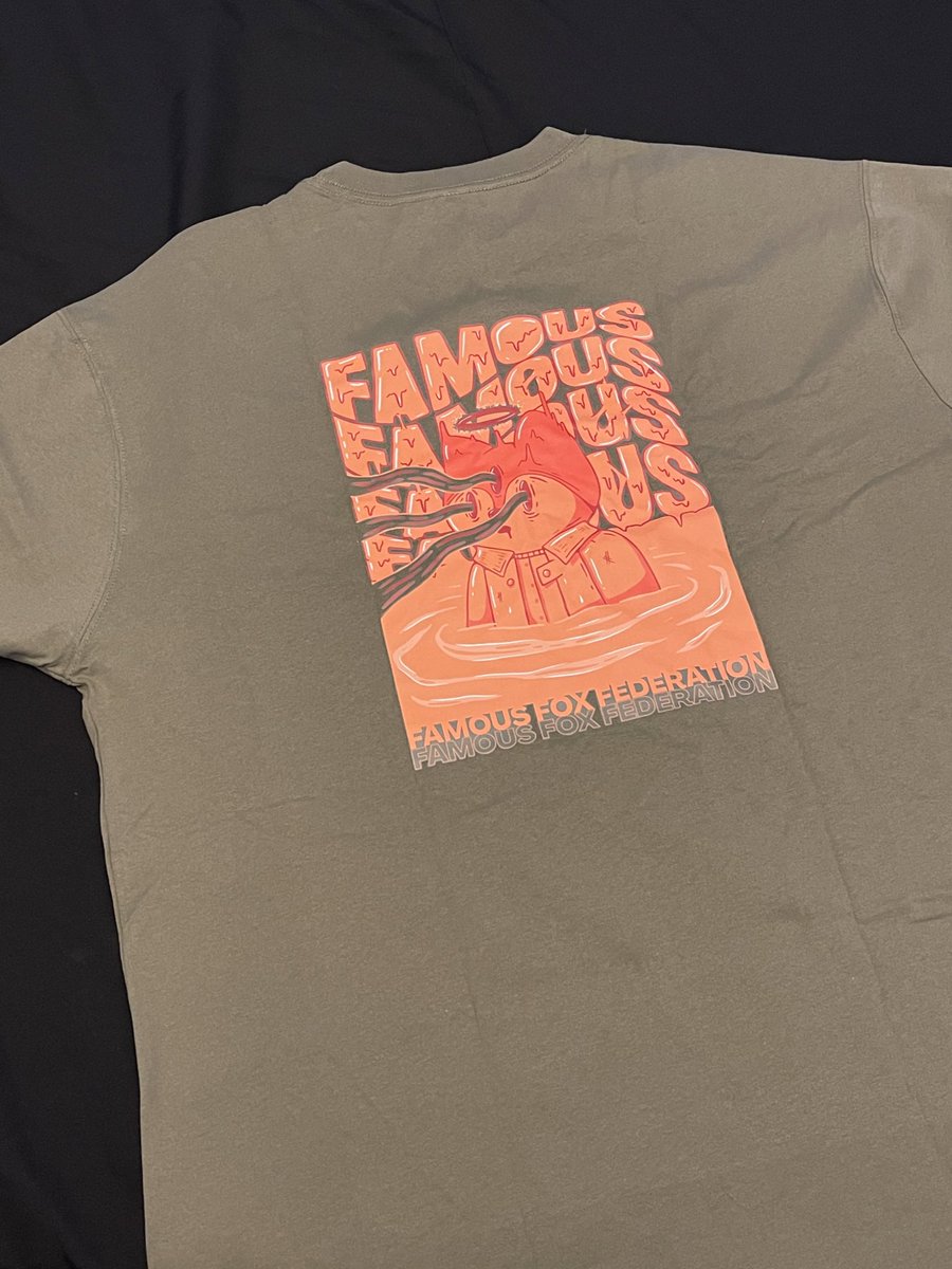 sturlingsol's tweet photo. 🔥MERCH🔥
shirt just td and the colors are foxing awesome!
@SCUMSOL x @FamousFoxFed
+ TFF upgrades are LIVE baby! here’s mine
#ripkurama🟠 https://t.co/A9YsMMA96Z
