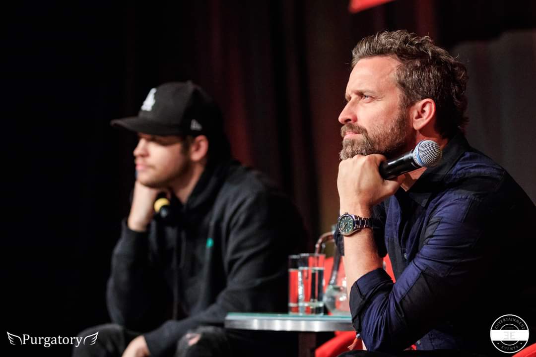 Who's excited about this duo at #PurCon7? <a href="/Alex8Calvert/">Alexander Calvert</a> &amp; <a href="/RobBenedict/">Rob Benedict</a>! 

★★ Entertainment Events 2023 ★★

➰️ Mortal Hunters 2 | 8.-9. April | 🔥 Purgatory 7 | 27-28 Mai | 🦋 Dragonfly in Amber | 25.-26. November | purgatory-con.de