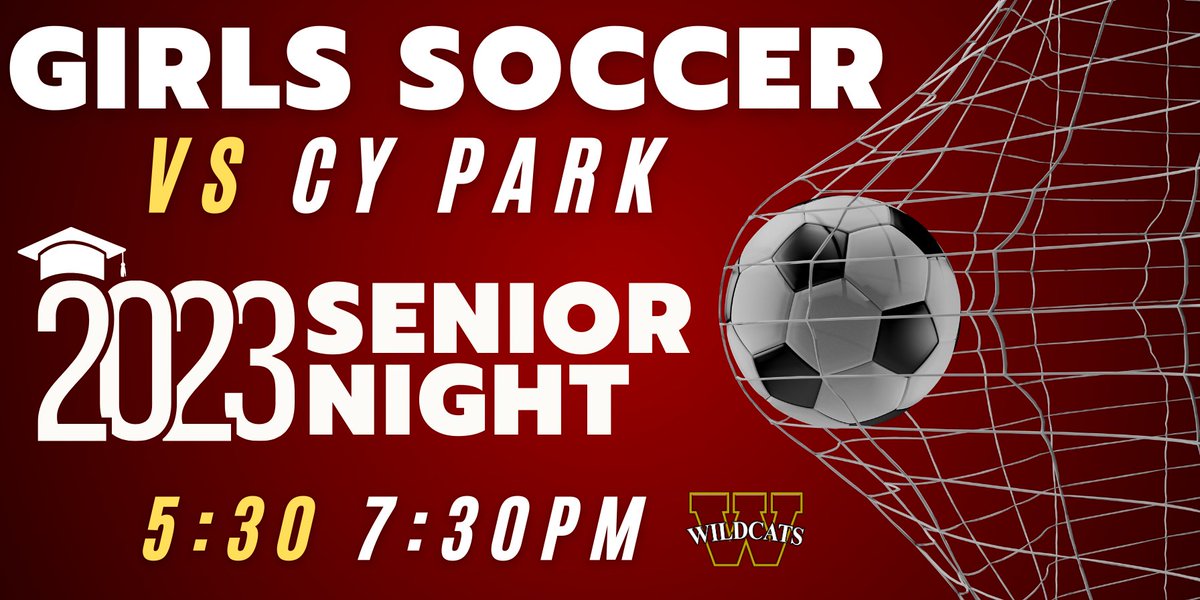 CW_Athletics's tweet photo. Tonight is all about our @CyWoodsSoccer SENIORS!! These ladies have put in 4 years of hard work and brought home many wins to the Woods, let's get out and support these ladies!! #Classof2023 https://t.co/r9fYNUfzm6