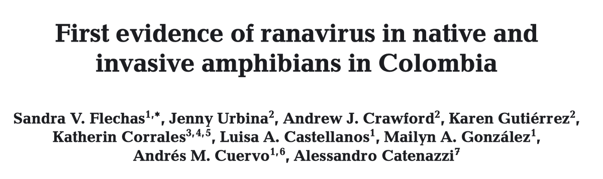 Este trabajo fue, en parte resultado del postdoc que hice en el <a href="/inst_humboldt/">Instituto Humboldt</a> y del trabajo de una de mis estudiantes <a href="/Cinnamphora/">Karuncia Re-Tirada</a>. Aunque me costó escribirlo, con un buen equipo de trabajo se hace un poco más fácil <a href="/jnyurbina/">JennyU</a> <a href="/amcuervo/">Andrés Cuervo | amcuervo.bsky.social</a> @acatenazzi <a href="/CrawfordAJ/">🇺🇦 🇨🇴 🇺🇸 Andrew J. Crawford</a> <a href="/CastellanosG_LA/">Luisa Alejandra 🐸</a>