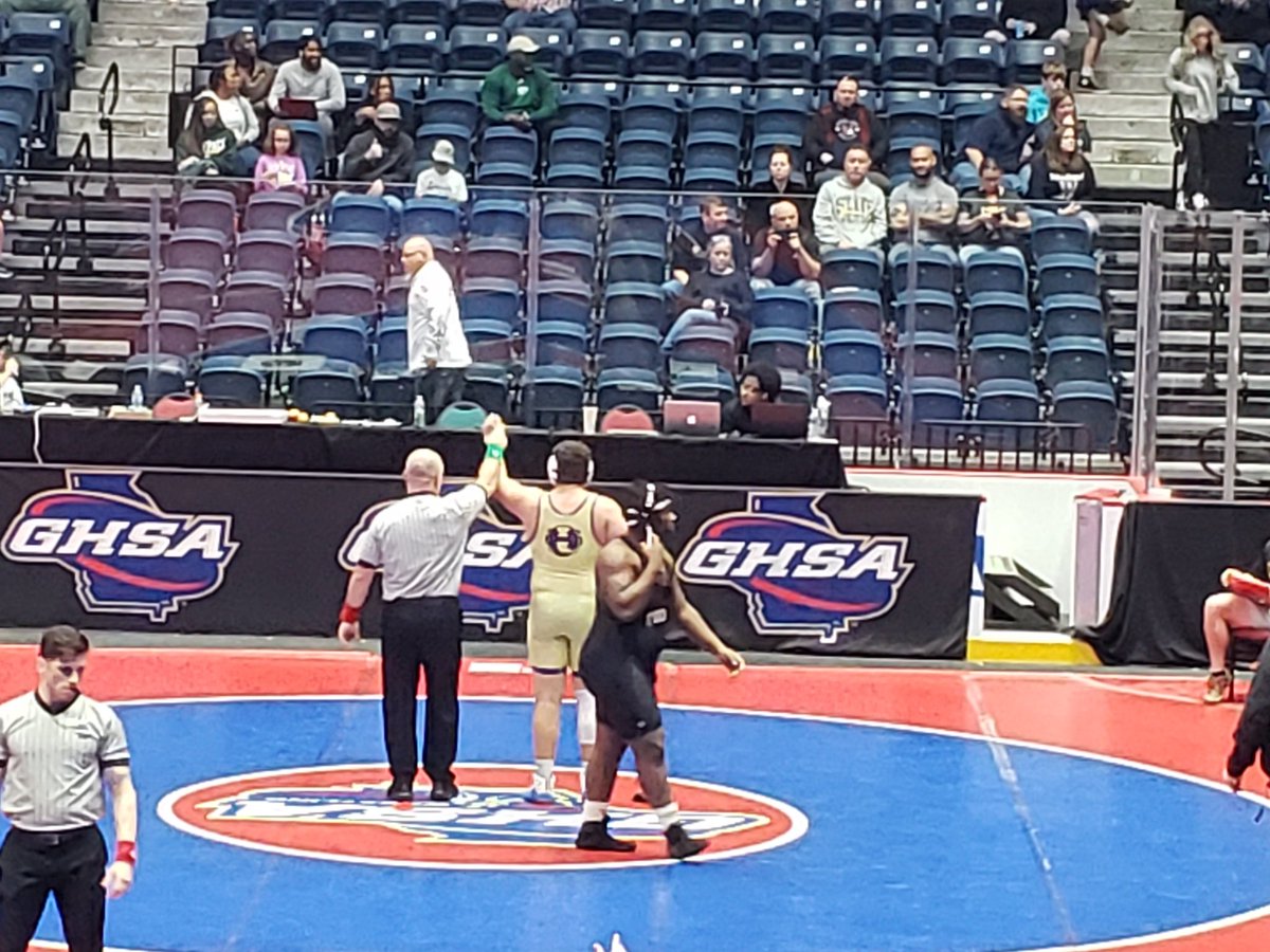 Down here in Macon supporting <a href="/HiramWrestling1/">Hiram High Wrestling</a> in State Tournament #NoCeilings