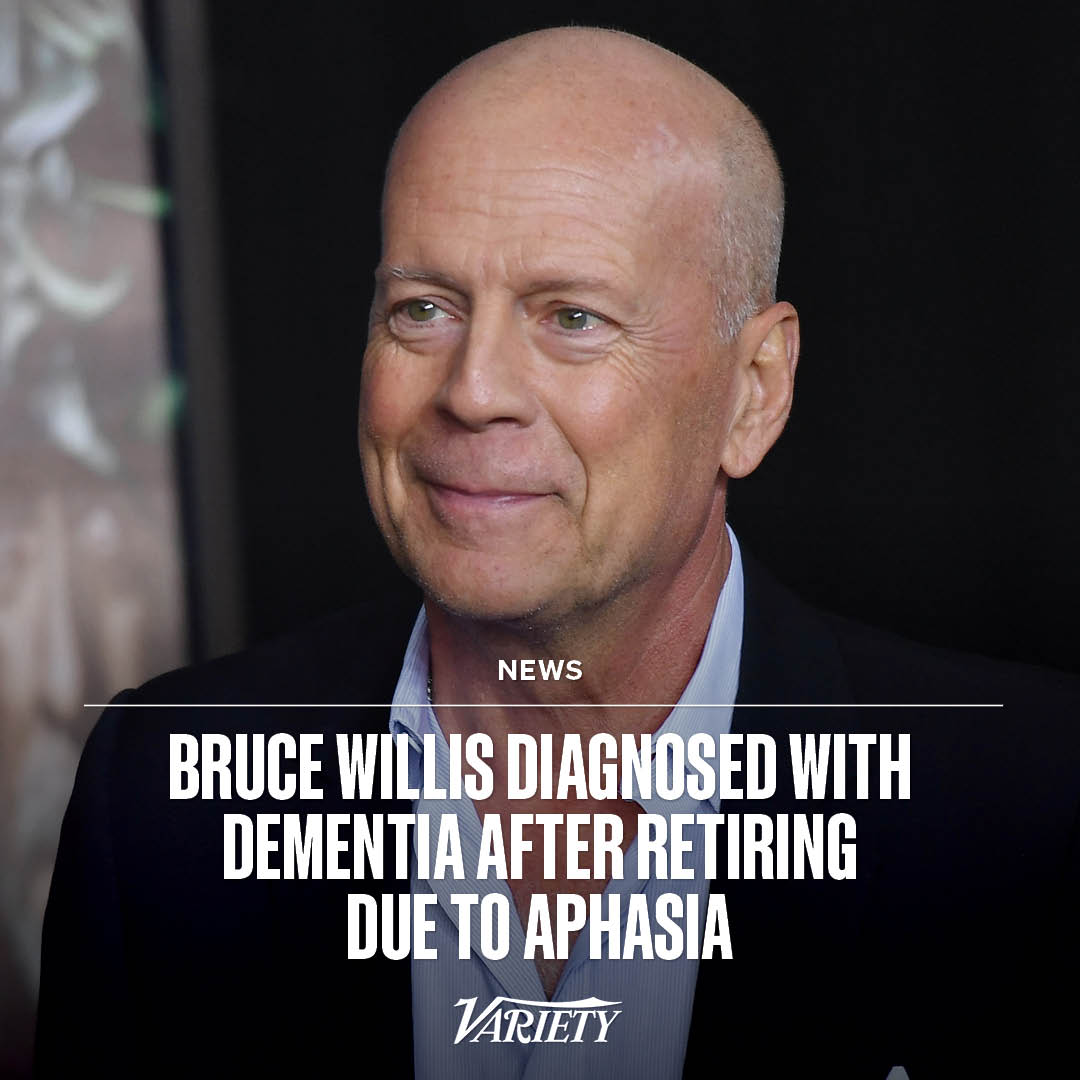 Variety on Twitter "After Bruce Willis’ family announced in March 2022