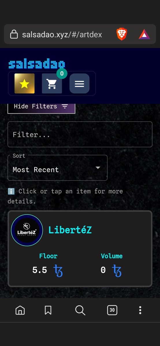 libertez_baker's tweet photo. The #ArtDex Minting experience of @Salsa_DAO using a mobile phone was great, the #quickmint is easy to understand and fill up :) 

I minted the LibertéZ Baker logo in Black&amp;White for the memory. https://t.co/lSkActJrvW