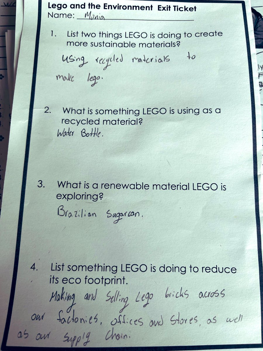 msclark_56's tweet photo. After front loading Ss in Science, we began our design canvas, exploring sustainability in production of things we know and love. Today was all about @LEGO_Group sustainability mission. Tomorrow? The gaming industry #designthinking #makerEd @TVDSB_STEM #LEGO #inspirationtocreate https://t.co/IUM3WpUsun