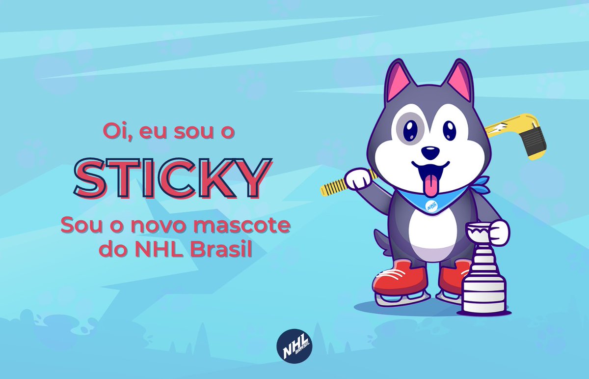 Oi! Eu sou o Sticky, novo mascote do NHL Brasil! 🐶 Vou acompanhar a página  e estar presente, fazendo companhia para vocês nos guias, postagens e por  aí vai! Sou brincalhão, gosto, image size:1200x771