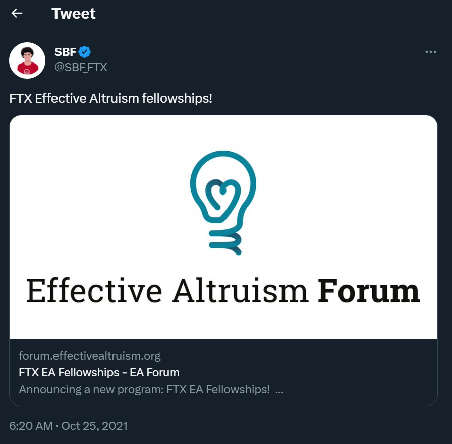 VVayaka's tweet photo. @SciShowTangents Movement leaders often push eugenicist views, dismiss fighting climate change and poverty as global priorities in favor of AI "Safety" (which involves fighting an imaginary, all-powerful, evil AI in the future) and they're also closely linked to the FTX fraud debacle (2/4) https://t.co/SGfdDhsg6n