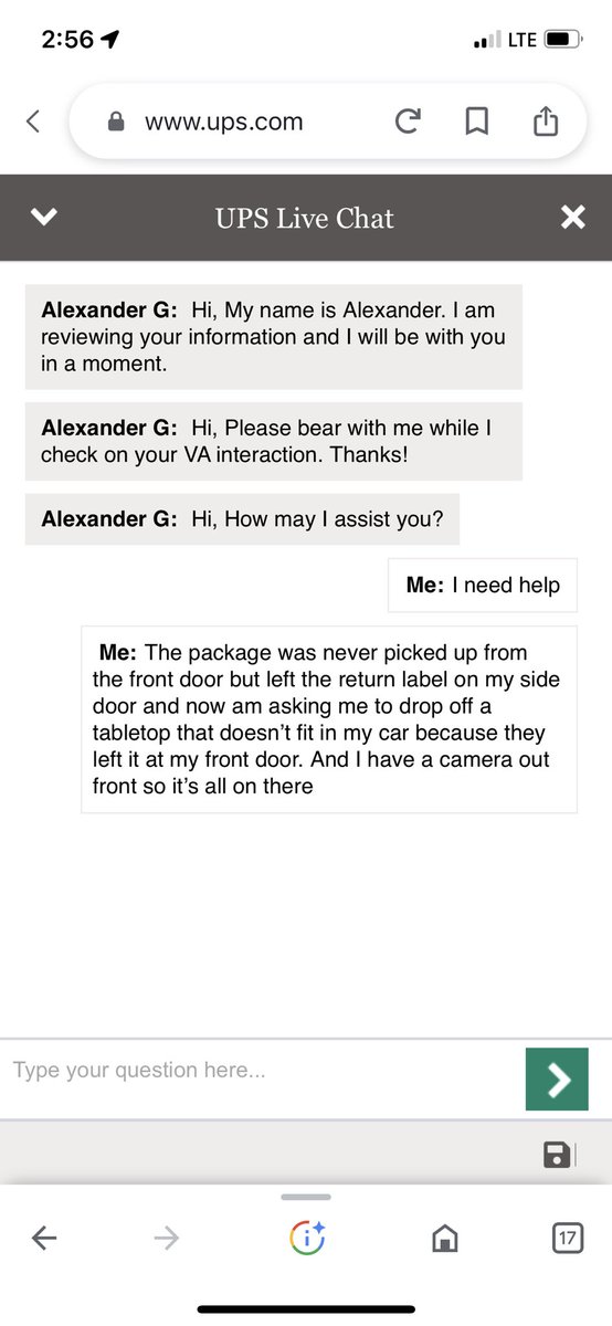 criscannamd's tweet photo. Wow @UPS @UPSPolicy how about actually fixing a problem instead of making it worse https://t.co/XsWrJ57T6r