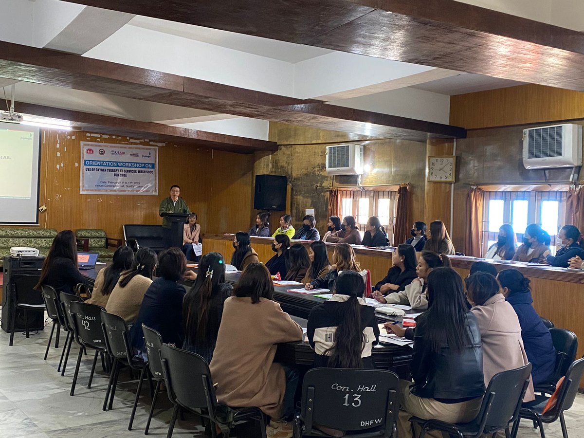 NKhoubve's tweet photo. Training of CHOs on use of O2 concentrator, TB services and WASH SBCC on 13th Feb 2023 at conference hall,@DoHFW Kohima, Nagaland https://t.co/eZHafIEIfz