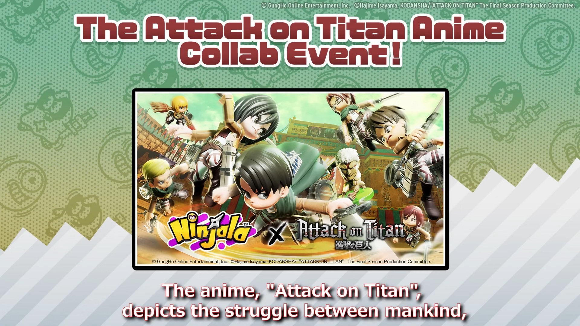 Announcing the Attack on Titan Anime Collab Event!｜Ninjala