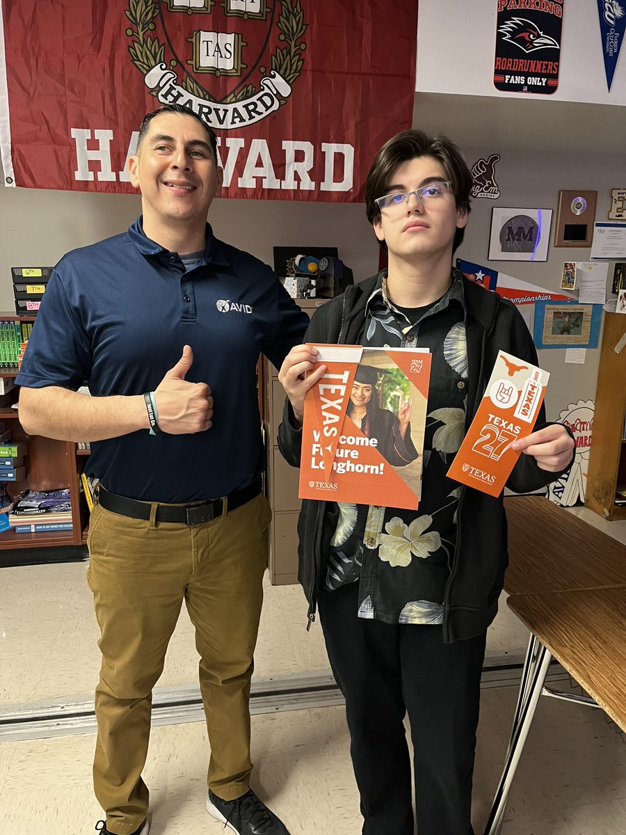 anthonyswimming's tweet photo. Avid marking dreams come true. James Vinson is on his way to The University of Texas @ Austin. James has been in AVID since 9th grade.  @SAISD_AVID @AVID4College @SAISD @SAISD_CI @SAISDAcademics https://t.co/mXyU9yVhMG