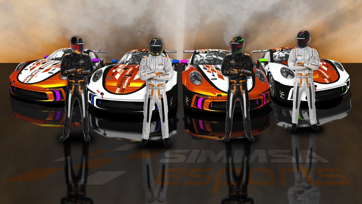 SIMMSA_Esports's tweet photo. Round 1 of the @p1gamingev Porsche Cup Championship at Imola ๐ฎ๐น today!
A.Binder ๐ฉ๐ช
M.Dehn ๐ฉ๐ช
G.Lindauer ๐ฆ๐น
S.Wunsch ๐ฉ๐ช
best of luck for all our drivers today in our Porsche 911 GT3 Cup (992)โs ๐ช๐ป๐
huge shout out to #GLDesigns for our beautiful liveries ๐จ๐คฉ
#GLDesigns https://t.co/qXgsUEx2KR