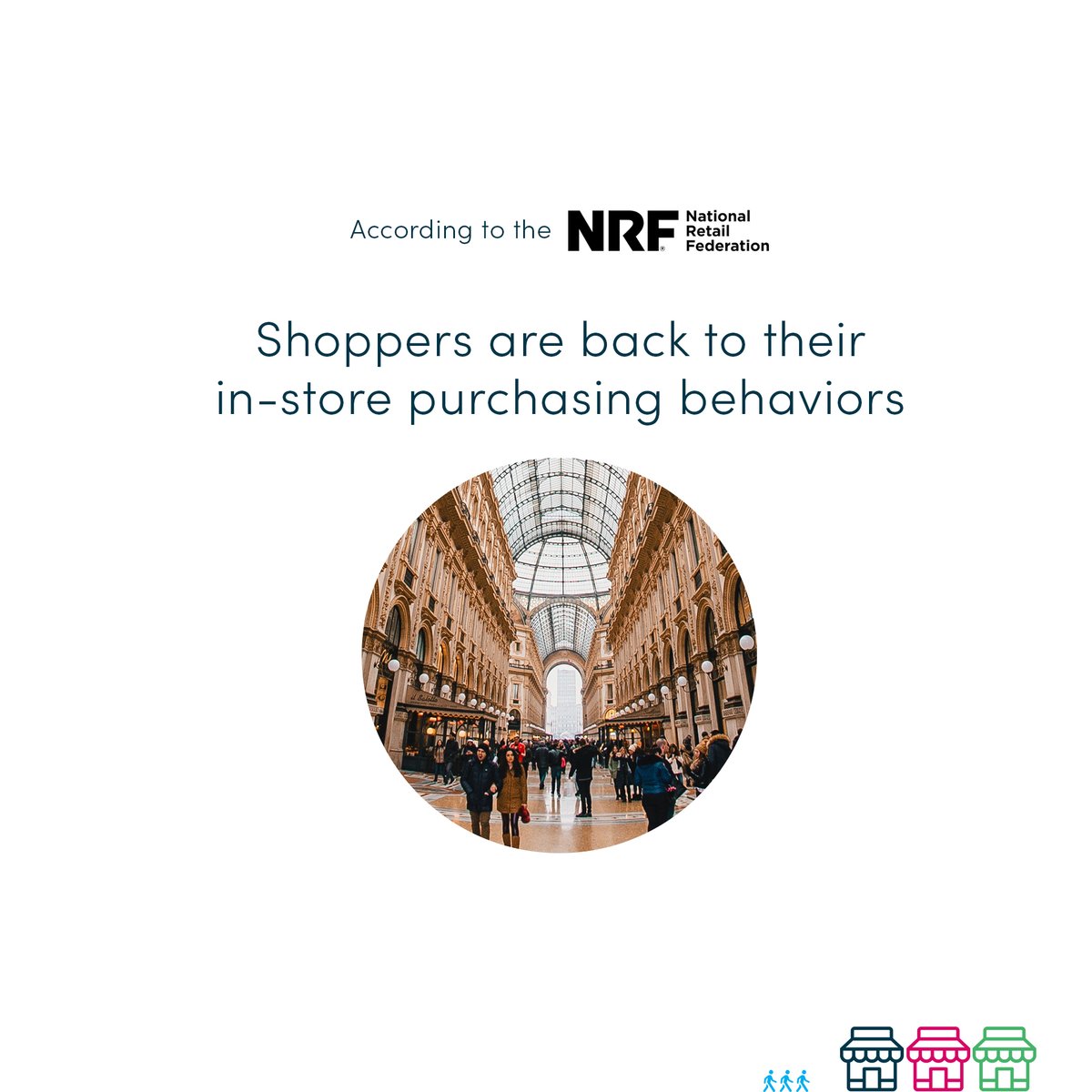 storeforce's tweet photo. 🔔 BREAKING: 2023 is the year for brick-and-mortar stores!

According to the @nrf, physical store closings are down 55% in 2022 from 2021. We love to hear that your customers are coming back to your stores 🎉 https://t.co/6l7Qk0GIpR