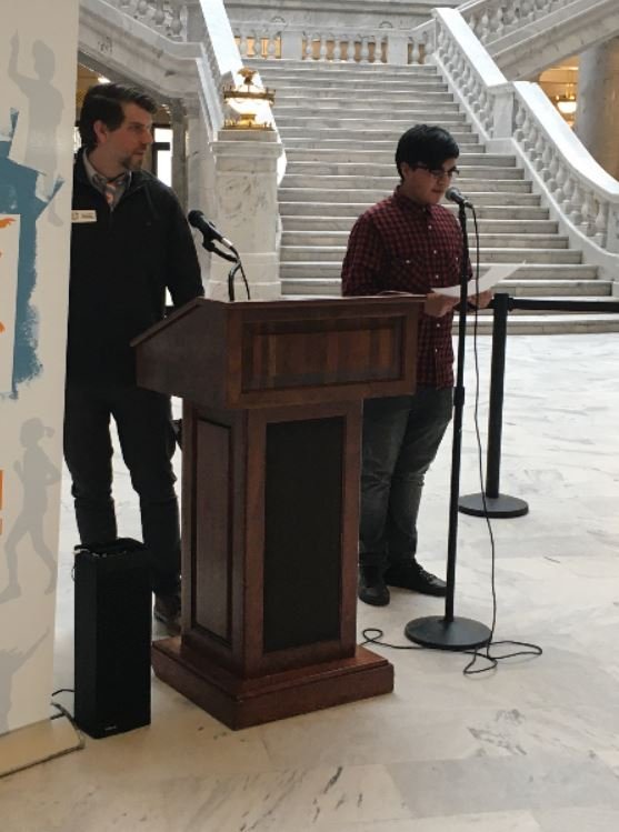 YouthServiceSLC's tweet photo. Thank you Kearns Jr High Afterschool staff and student for representing Youth Services so well for the Afterschool Day on the Hill on 2/14. #afterschool #KearnsJrHighSchool https://t.co/74gIL2bCE1