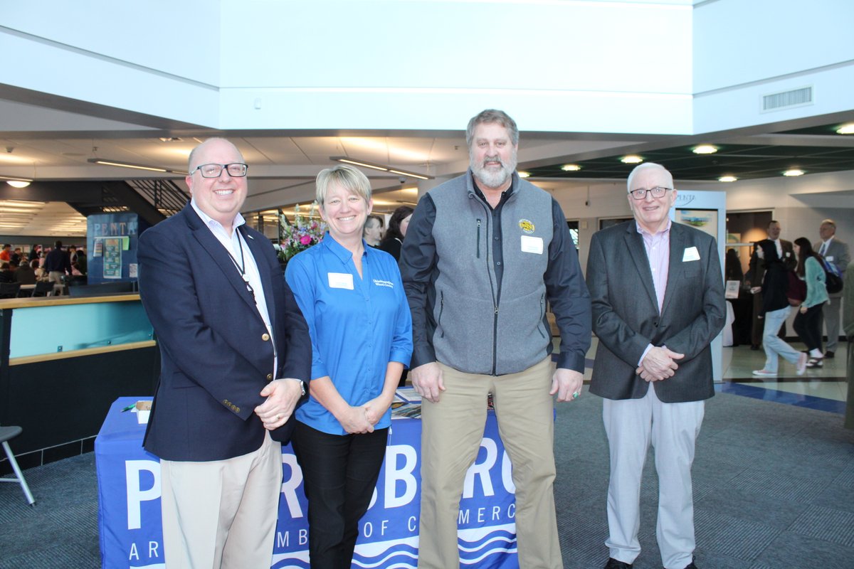 pentacareerctr's tweet photo. We loved participating in the @Pburg_Chamber Meeting! It was held in the Culinary Connection restaurant with a delicious lunch prepared by our Culinary Arts students and staff. Thank you to all Chamber members who attended! #SuccessReady https://t.co/IIk39mccpX