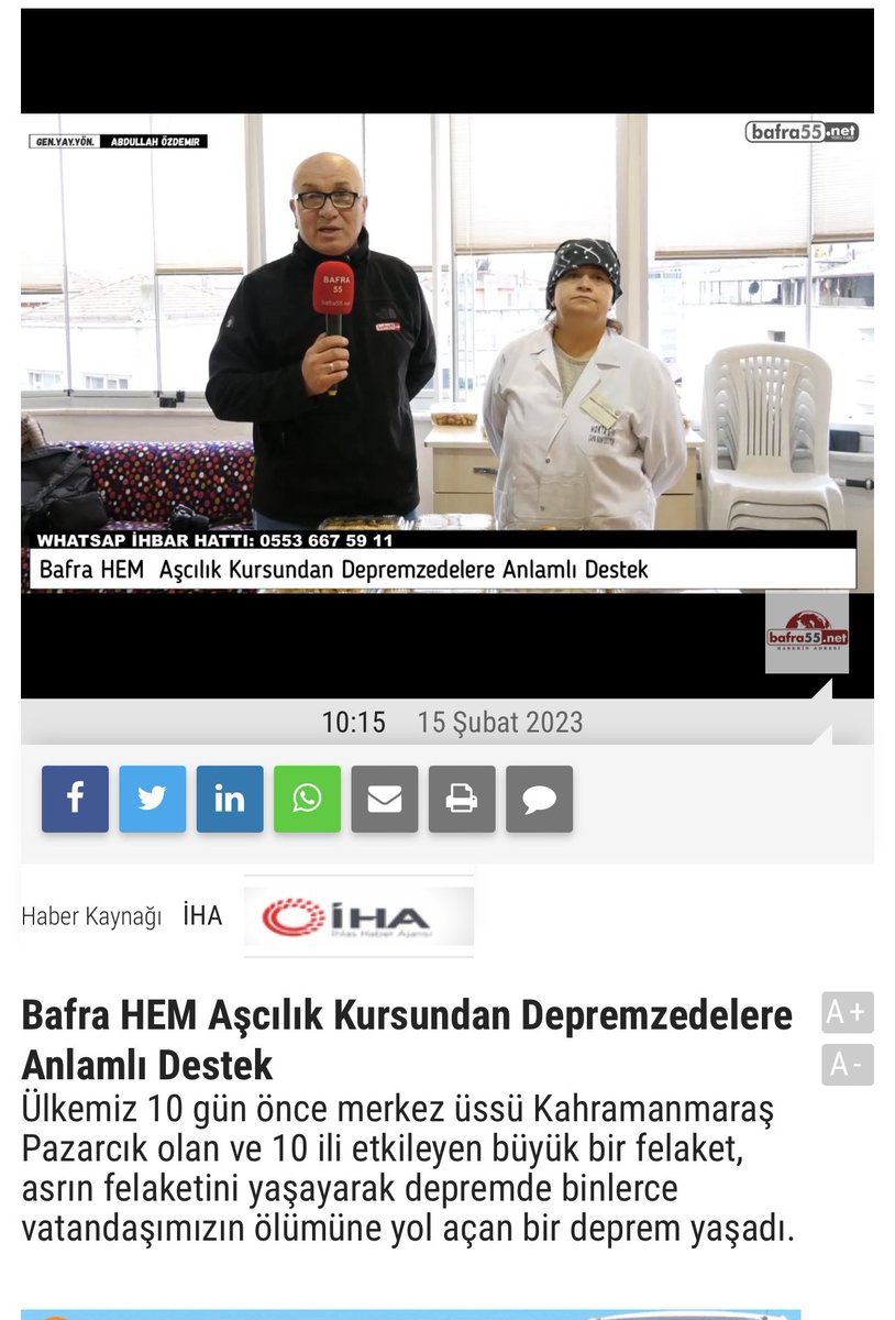 BafraHEM's tweet photo. Bafra Halk Eğitim Merkezine bağlı Aşçılık kurslarında usta öğreticiler bir araya gelip kursiyerlerle birlikte depremzedeler için pastalar,kurabiyeler,nokullar, yufkalar,değişik kurabiyeler yapıp depremzedelere ulaşılmasını sağlıyorlar.  #hepbirliktetürkiye #birliktenkuvvetdoğar https://t.co/GXgphTwIwo