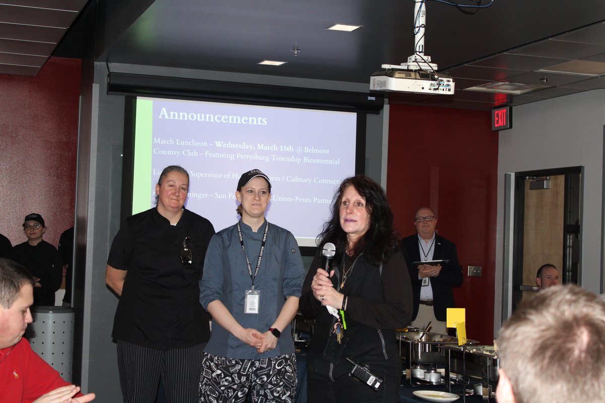 pentacareerctr's tweet photo. We loved participating in the @Pburg_Chamber Meeting! It was held in the Culinary Connection restaurant with a delicious lunch prepared by our Culinary Arts students and staff. Thank you to all Chamber members who attended! #SuccessReady https://t.co/IIk39mccpX