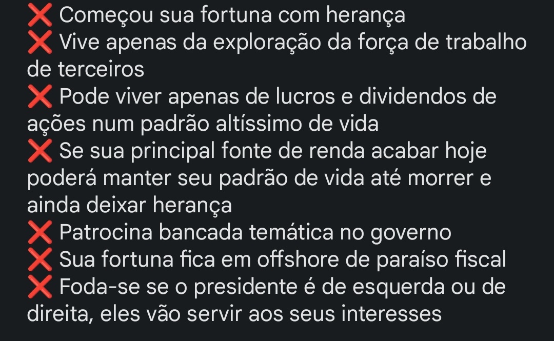 booaalex's tweet photo. @umnerdao Tá errado isso aí hsuahauaus pra saber o quão burguês você é, a lista deveria ser assim: https://t.co/W75m1922wQ