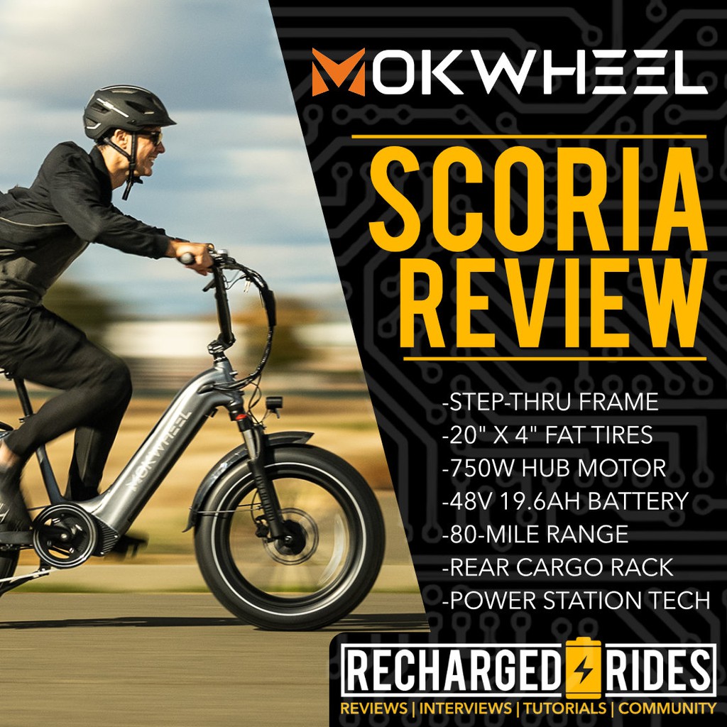 An impressive 20-inch fatty that comes equipped with a solid component package and Mokwheel's power station technology, the versatile Scoria is a fun ride that can be easily configured to suit the lifestyle of any rider: rechargedrides.com/mokwheel-scori… #ebike #electricbike #bikelove #ev
