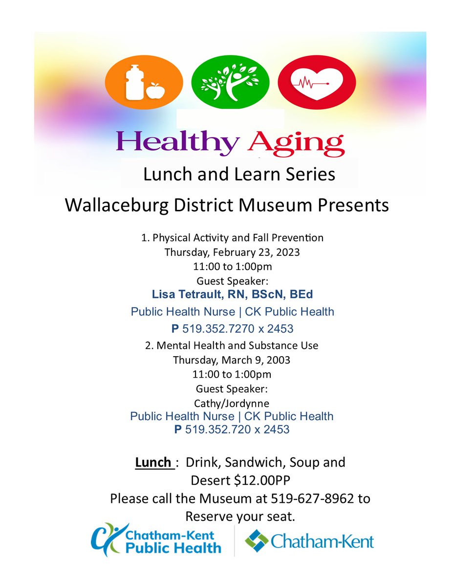 Please join us for our new Healthy Aging Series