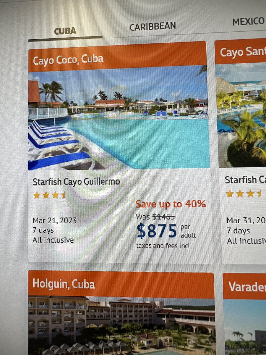 SharronMulvey's tweet photo. @SunwingVacay  could you please explain why the rate jumps simply by clicking? Exact same date and property. #bait&amp;switch https://t.co/vm68z63aqL