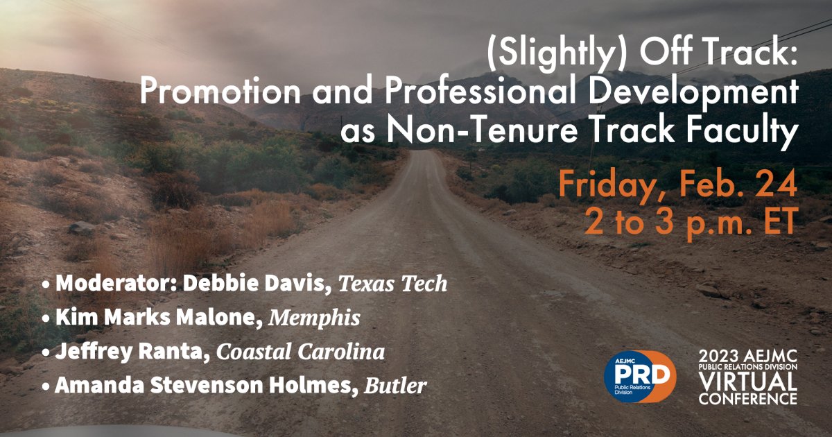 Our next virtual conference panel will be on Friday, Feb. 24: (Slightly) Off Track: Promotion and Professional Development as Non-Tenure Track Faculty. To attend or to receive a recording of the panel, register here: usfca.qualtrics.com/jfe/form/SV_7U…