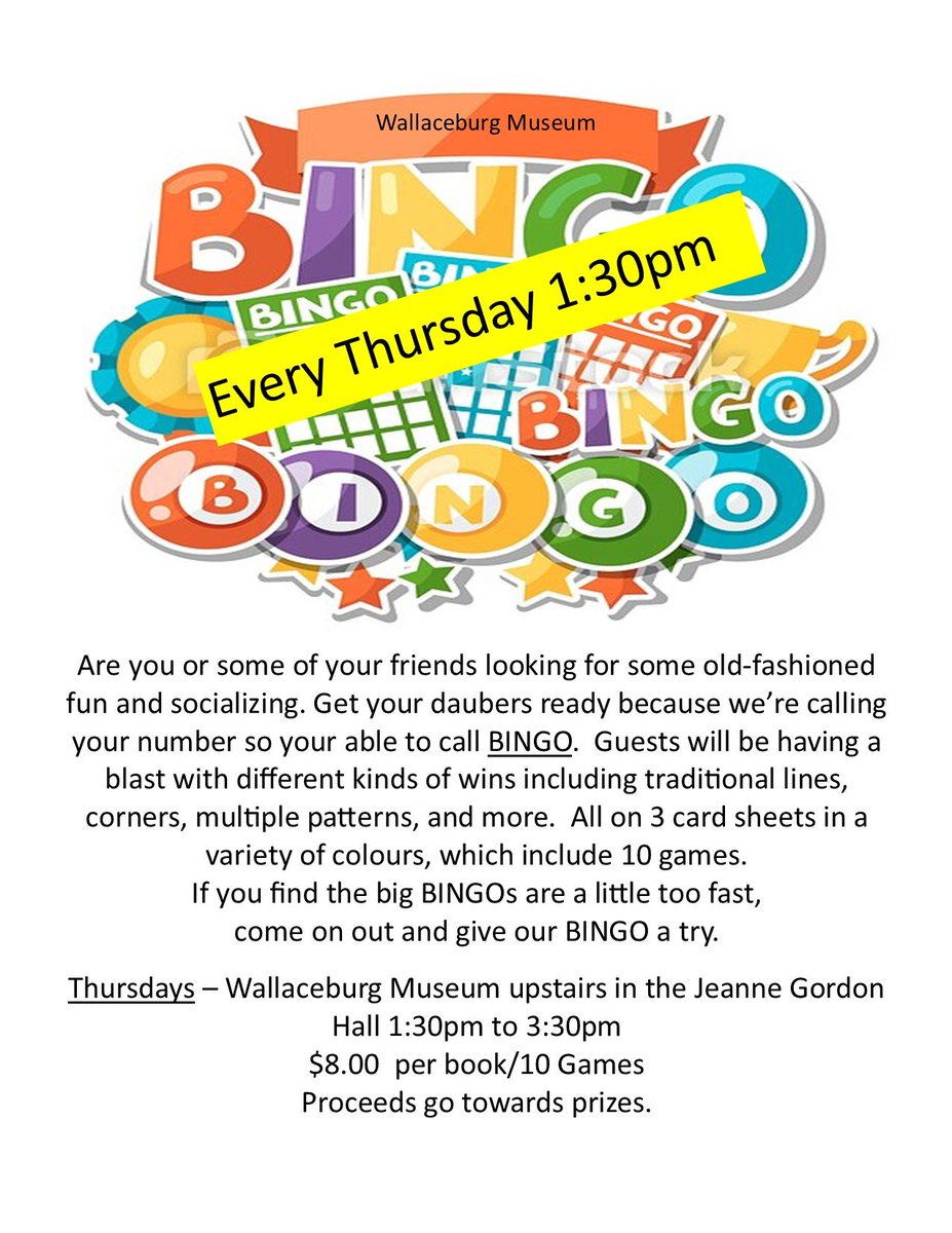 Every Thursday at 1:30pm on the Big Screen