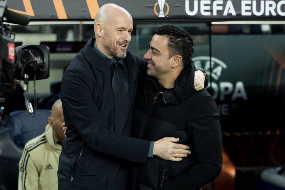 UtdXclusive's tweet photo. 🗣️ - Xavi: “I said to Ten Hag, congratulations you are doing very well. This is Manchester United.” #mufc https://t.co/5fPMKOMXp7
