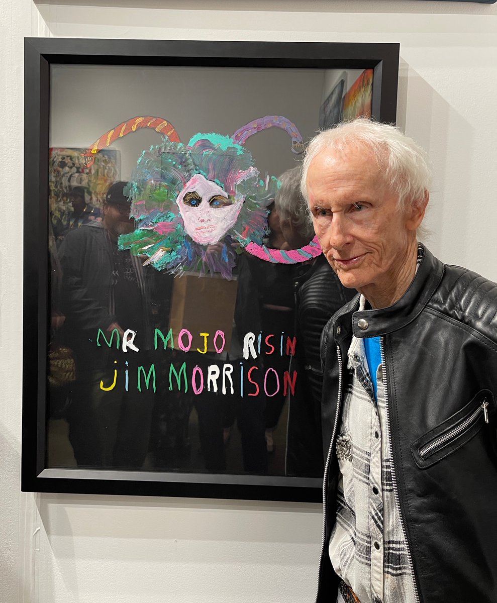 TheDoors's tweet photo. Check out Robby Krieger’s new painting that is on display this weekend at the @LAArtShow  with @SongWordArt running from Feb. 15-19th at the Los Angeles Convention Center (Booth 1307).

#TheDoors #RobbyKrieger #LAArtShow #OriginalArtWork @RobbyKriegerArt @OfficialKrieger https://t.co/pVVhHnoYxT