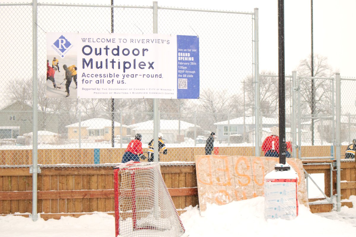 Next Sunday, come help celebrate the completion of our second rink, otherwise known as our new Outdoor Multi-Purpose Community Recreation Space.