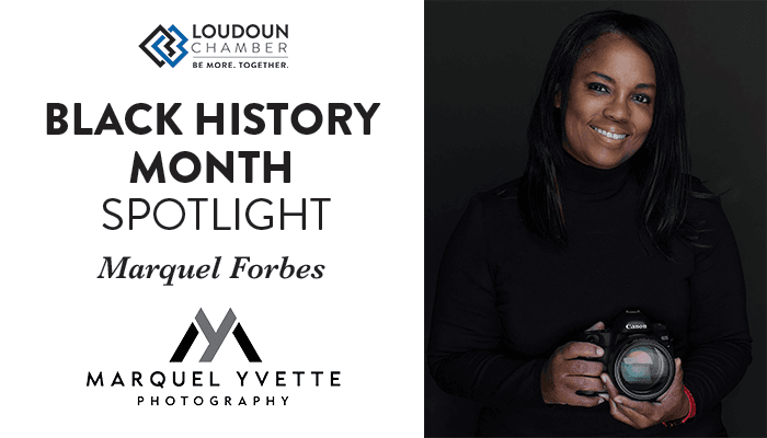 LoudounChamber's tweet photo. We're pleased to spotlight Marquel Forbes, owner of Marquel Yvette Photography, for #BlackHistoryMonth! 🌟 Learn more about her background and her path to being a two-business owner in Loudoun: https://t.co/2CZXpo2ZVa https://t.co/b8k63TS2n1