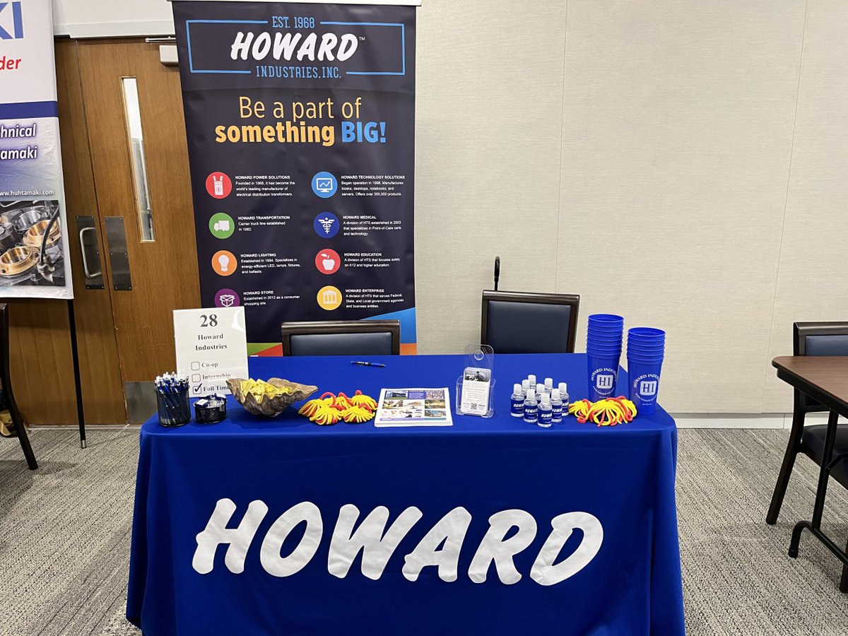 We are at Auburn University today from 2-6pm. Come by and say hello to our Corporate Recruiter! For more information about a career at Howard, visit bit.ly/40ZqANx!