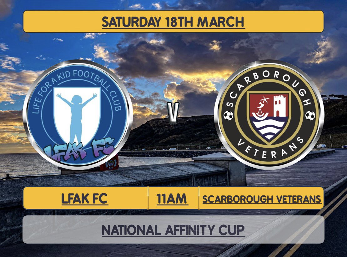 ScarboroughVets's tweet photo. Game confirmed in the @NAffinityCup v @LfakF 🙌🏻🙌🏻 https://t.co/a6Bu0kKctM