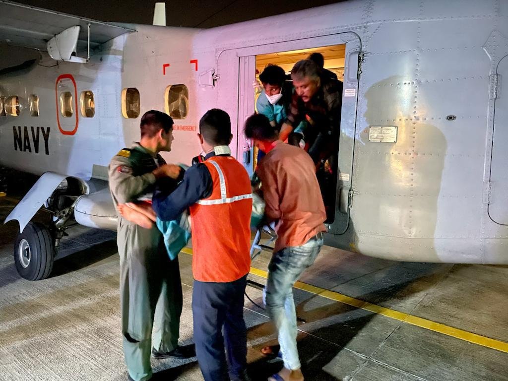 On the request of the Lakshadweep Administration, a swift medical evacuation was… On the request of the Lakshadweep Administration, a swift medical evacuation was…