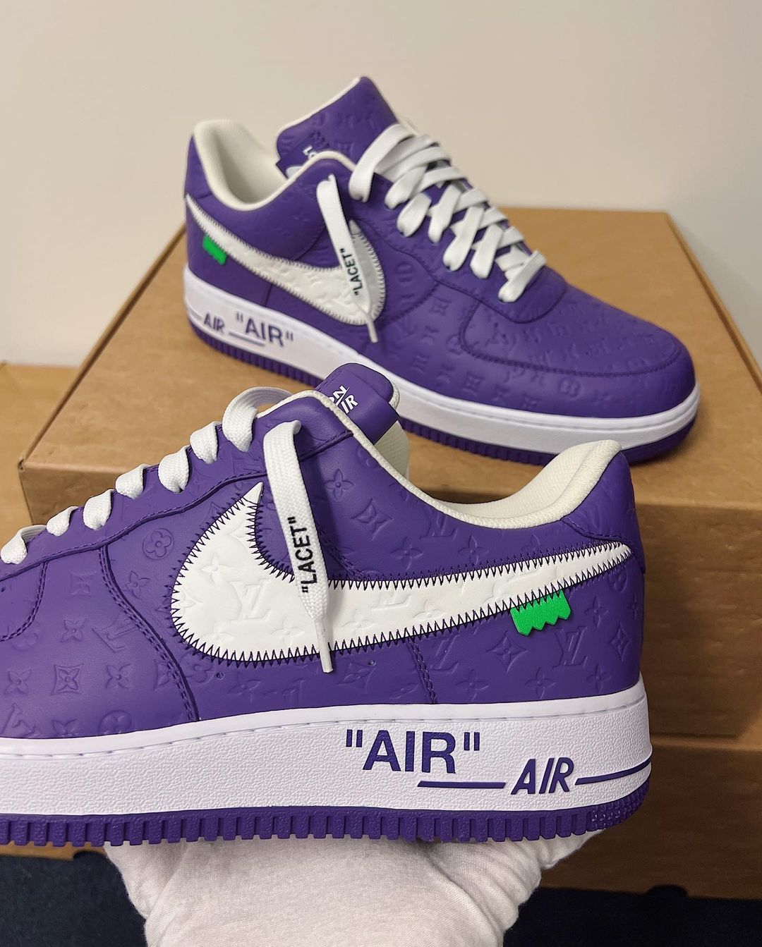 SiteSupply on X: Louis Vuitton x Nike Air Force 1 Low Friends & Family  Purple 💜🦄  / X