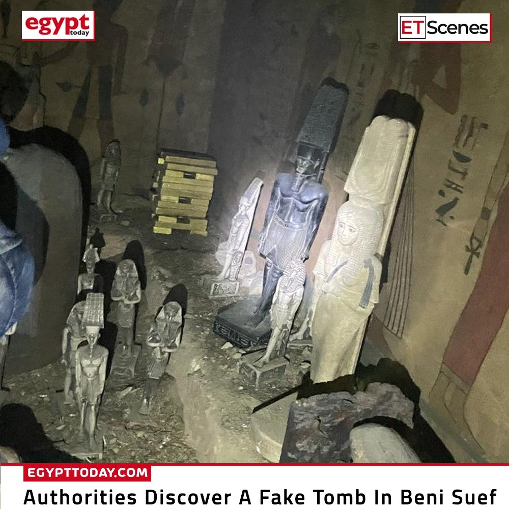 Egypt Today Magazine on Twitter "Official authorities uncovered an ancient tomb replica in Beni