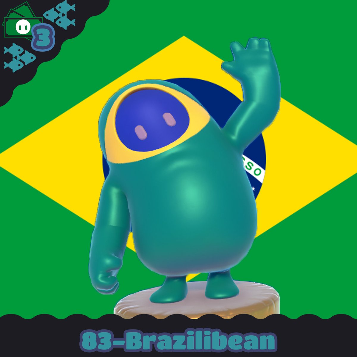 Bean on a Budget- Season 3! 
Episode 83- Brazillibean! 
Items:
Eye Eye pattern- 1100 kudos 
Lilipad color- 1000 kudos 
Old OS face- 2000 kudos