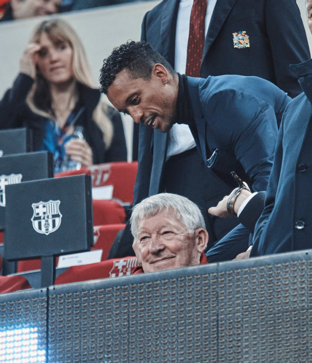 Anyone else noticed how Sir Alex has been enjoying watching Man Utd play under Erik ten Hag?

Always a good feeling seeing the boss smile ❤️